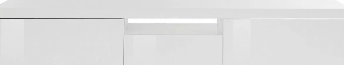Mobile TV bianco 220x40x35h cm 3 ante - Annett