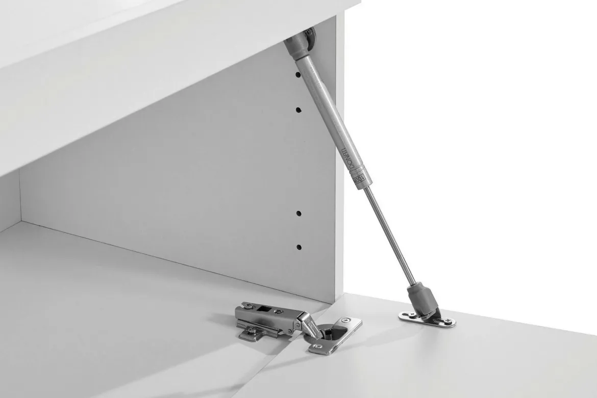Mobile TV bianco 220x40x35h cm 3 ante - Annett