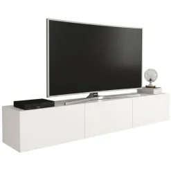 Mobile TV bianco 180x32x30h cm 3 ante - Barzago