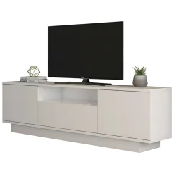 Mobile TV bianco 160x30x45h cm 3 ante - Giuseppa
