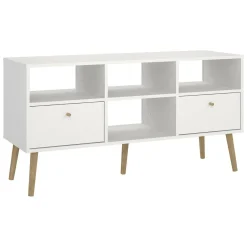Mobile TV bianco 117x39x60h cm in legno - Conte