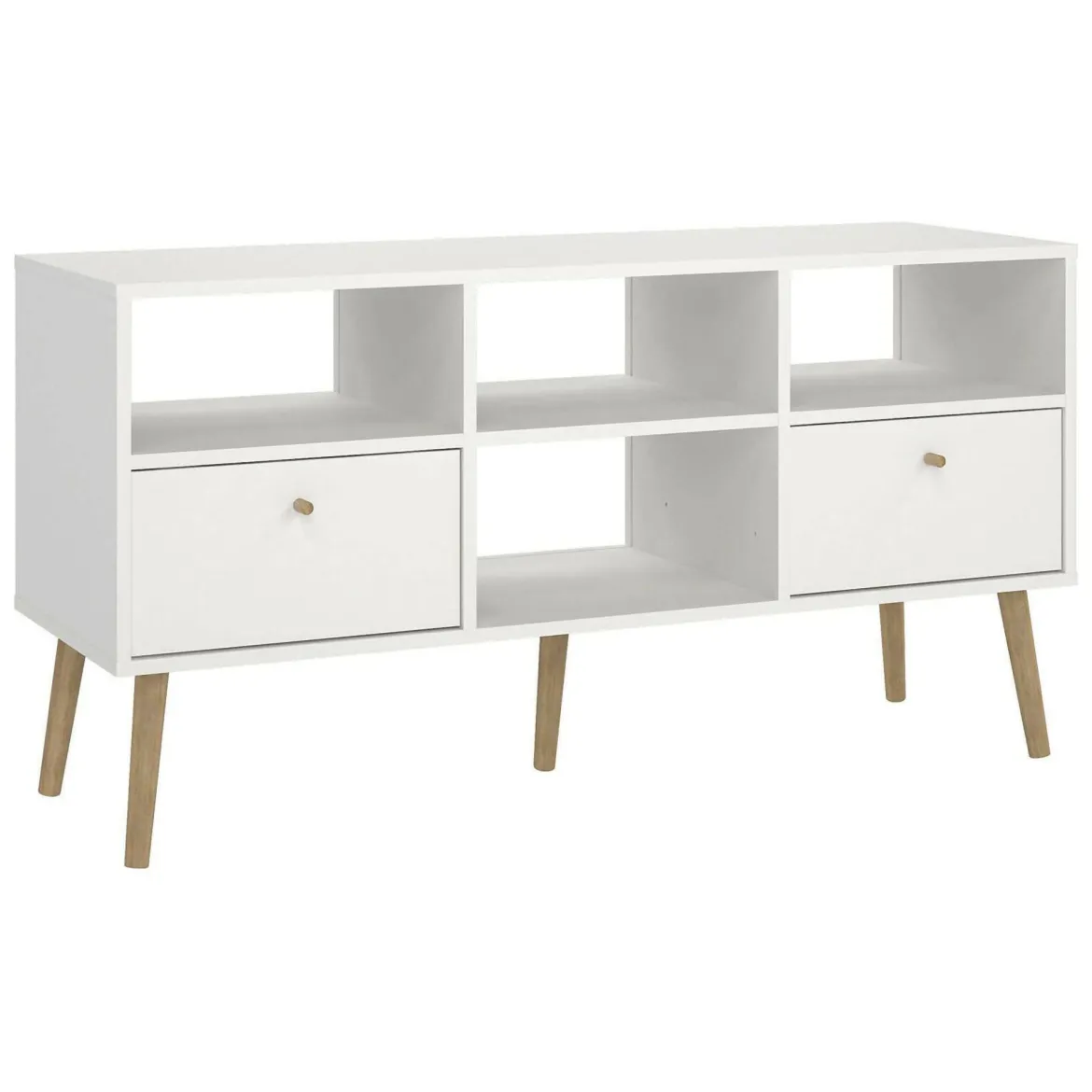 Mobile TV bianco 117x39x60h cm in legno - Conte