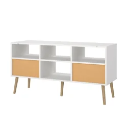 Mobile TV bianco 120x39x75h cm in legno - Ivette