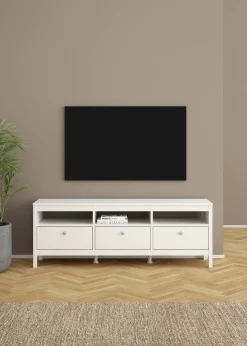 Mobile TV bianco 151x38x54h cm in legno - Astana