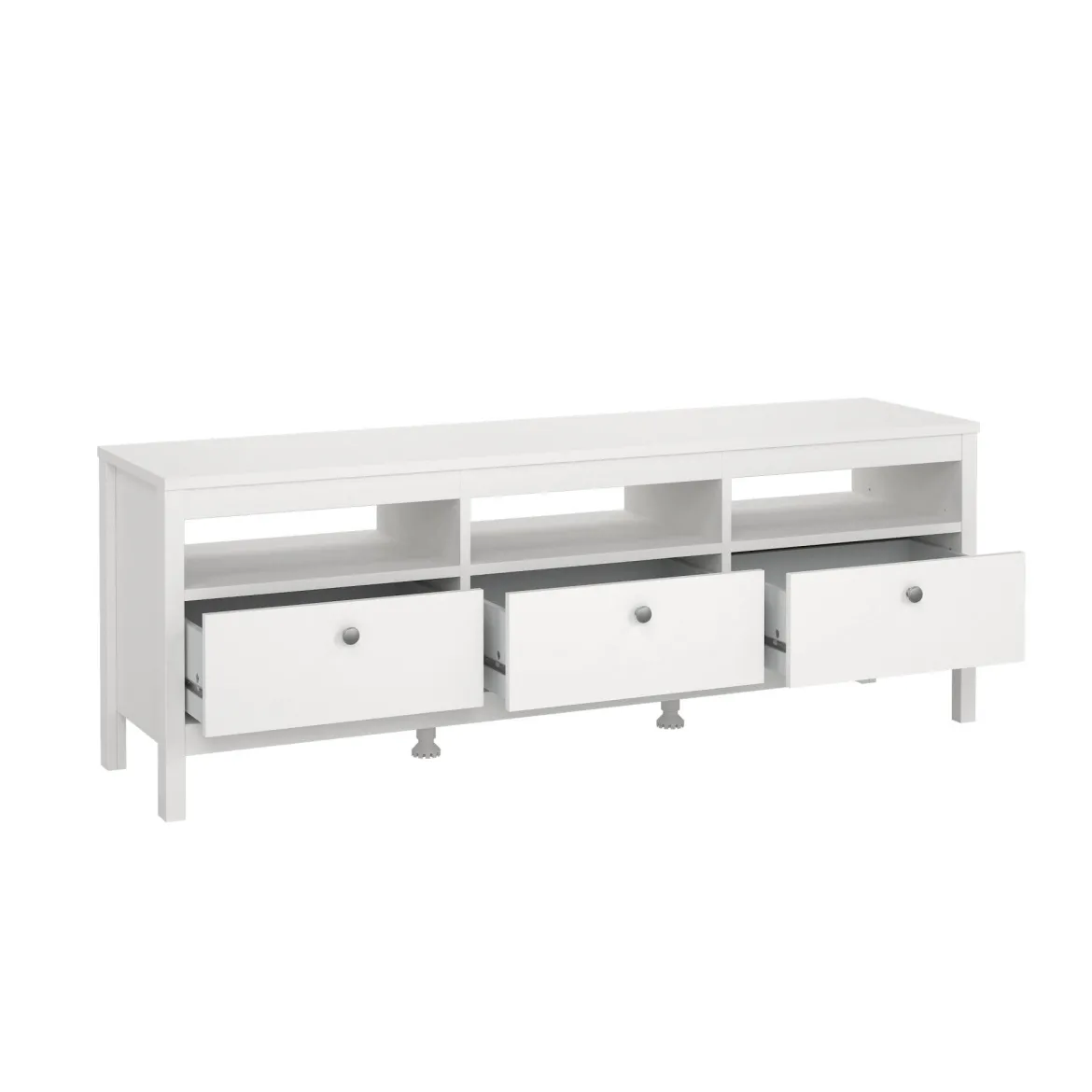 Mobile TV bianco 151x38x54h cm in legno - Astana
