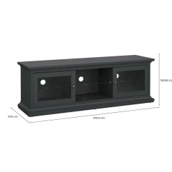 Mobile TV grigio 149x41x50h cm 2 ante - Damrey