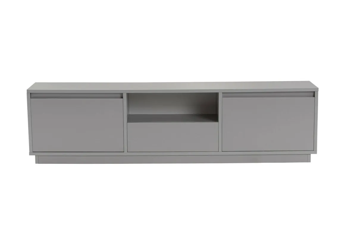 Mobile TV grigio 160x29x42h cm 3 ante - Morrigan