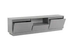 Mobile TV grigio 160x29x42h cm 3 ante - Morrigan