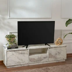 Mobile TV marmo 160x29x42h cm 3 ante - Morrigan