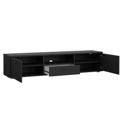 Mobile TV nero 177x39x38h cm 2 ante e 1 cassetto - Giaele