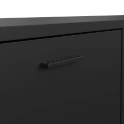 Mobile TV nero 177x39x38h cm 2 ante e 1 cassetto - Giaele