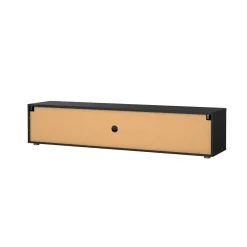 Mobile TV nero 177x39x38h cm 2 ante e 1 cassetto - Giaele