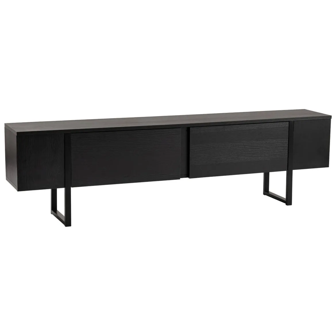 Mobile TV nero 180x29x50h cm 2 ante - Lilith