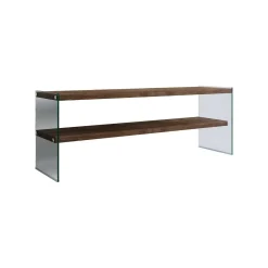 Mobile TV noce scuro 120x35x45h cm in legno - Italia