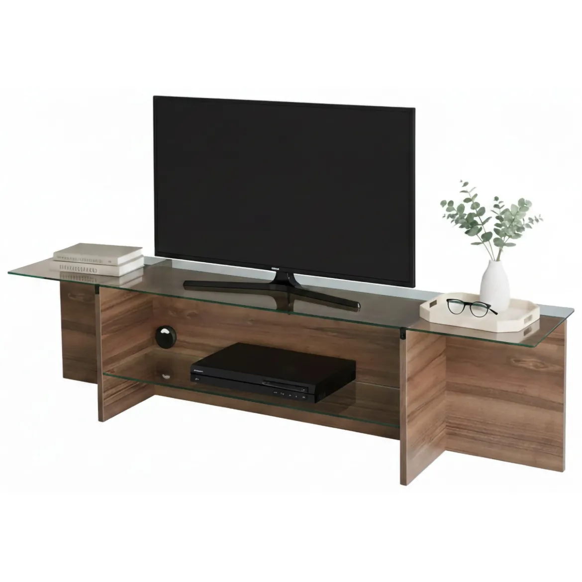 Mobile TV noce 158x35x40h cm - Bellano