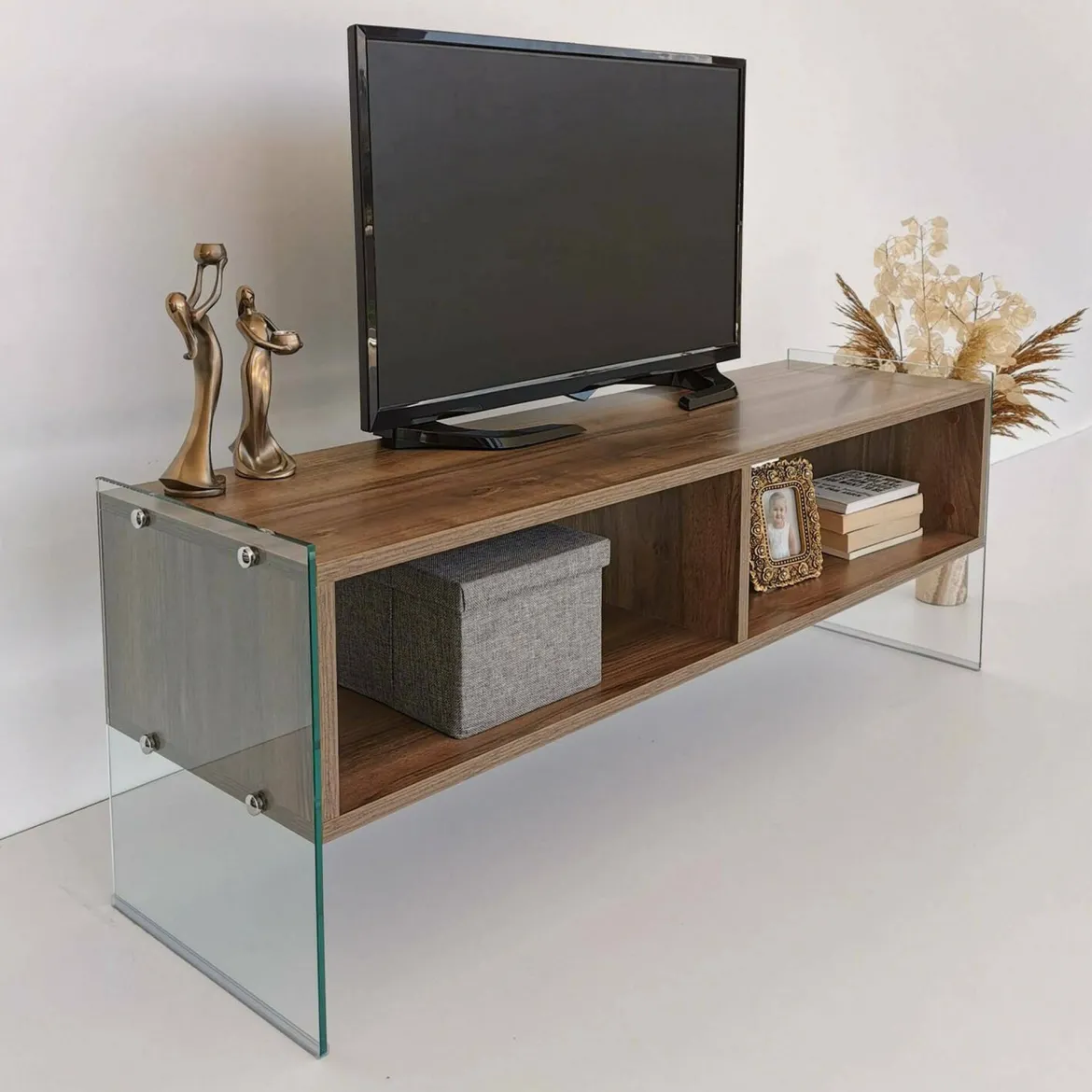 Mobile TV noce 120x35x45h cm in legno - Winifred