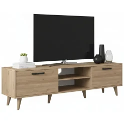 Mobile TV noce 180x35x48h cm modulabile - Messalina