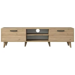 Mobile TV noce 180x35x48h cm modulabile - Messalina