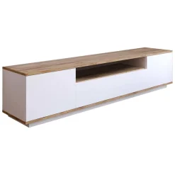 Mobile TV quercia e bianco 180x44x44h cm 3 ante - Asellina