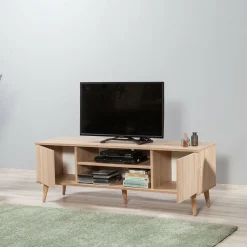 Mobile TV quercia 140x40x50h cm 2 ante - Argegno