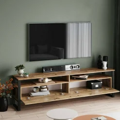 Mobile TV quercia 180x35x56h cm 2 ante - Khartum