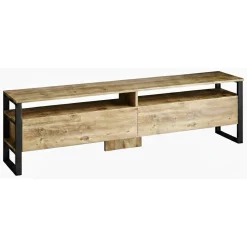 Mobile TV quercia 180x35x56h cm 2 ante - Khartum