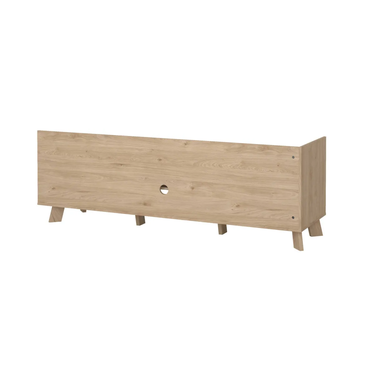 Mobile TV rovere e bianco 181x51x61h cm 2 ante e 1 cassetto - Agathis