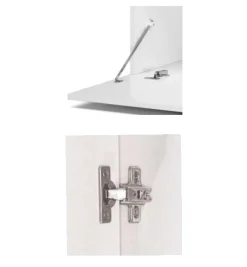 Mobile TV rovere nodi e bianco 139x42x53h cm 2 ante - Kunzite