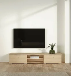 Mobile TV rovere 172x39x33h cm in legno - Ammiro