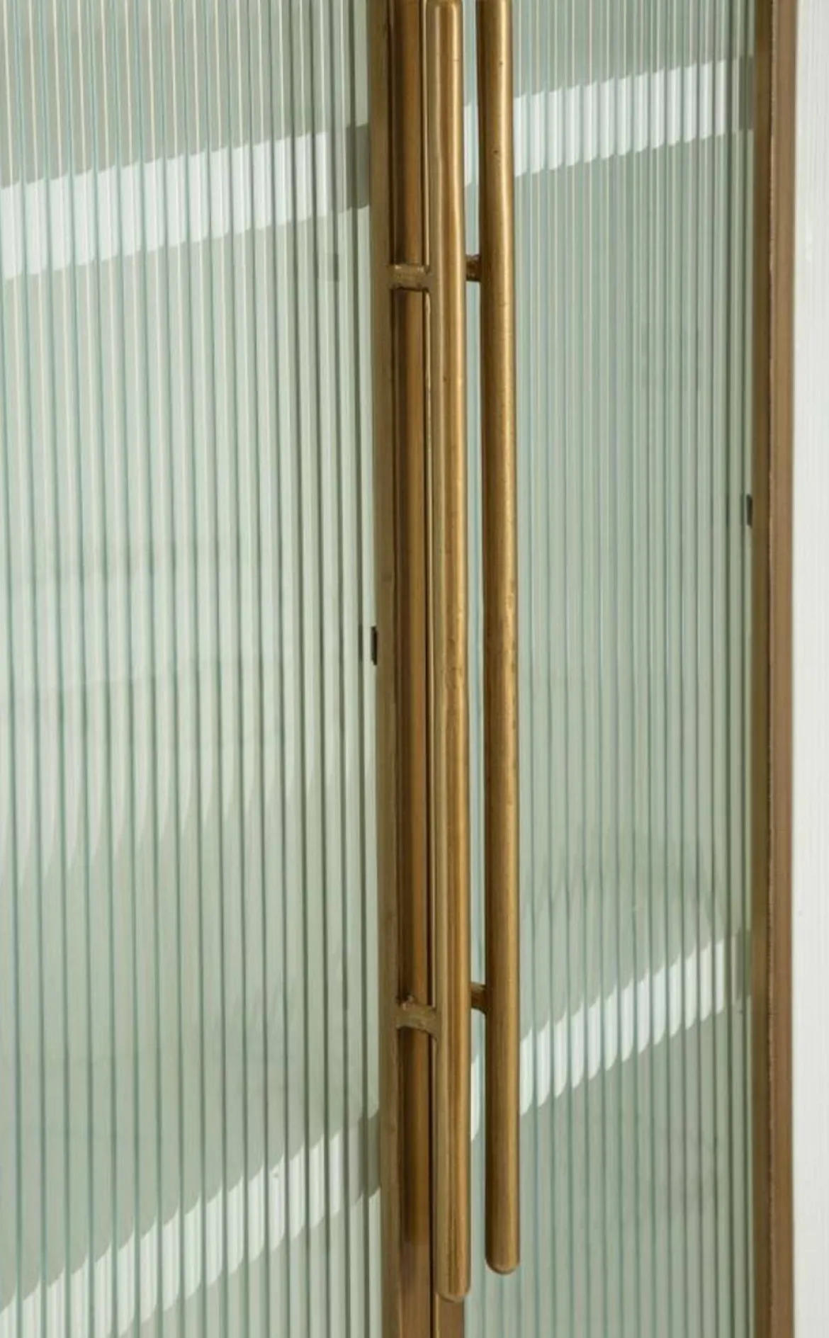 Mobile vetrina 2 ante 85x40x160h cm bianco e marrone - Sable