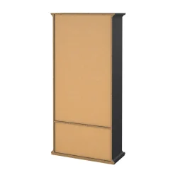 Mobile vetrina cucina classico 2 ante 96x41x200h cm grigio - Honore