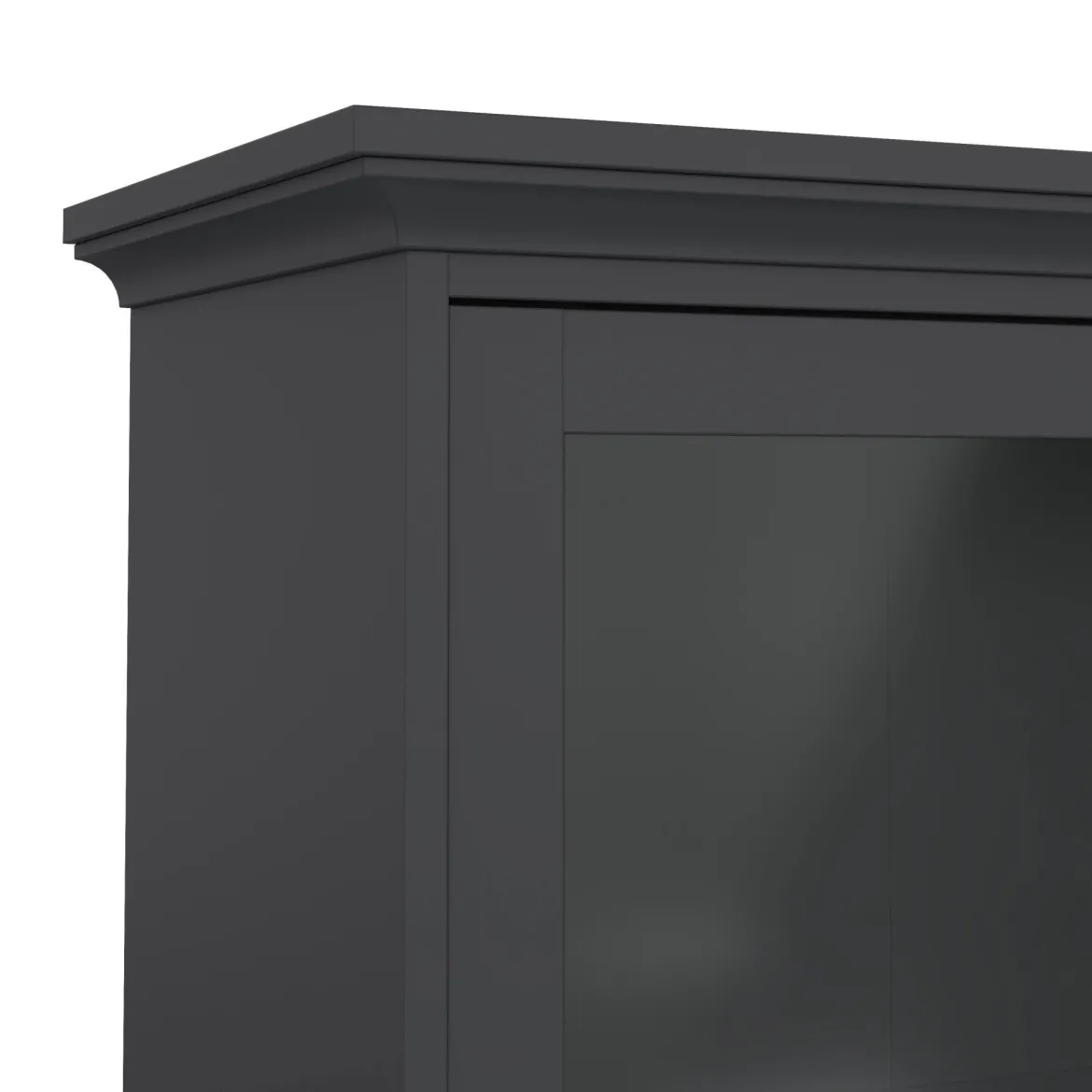 Mobile vetrina cucina classico 2 ante 96x41x200h cm grigio - Honore