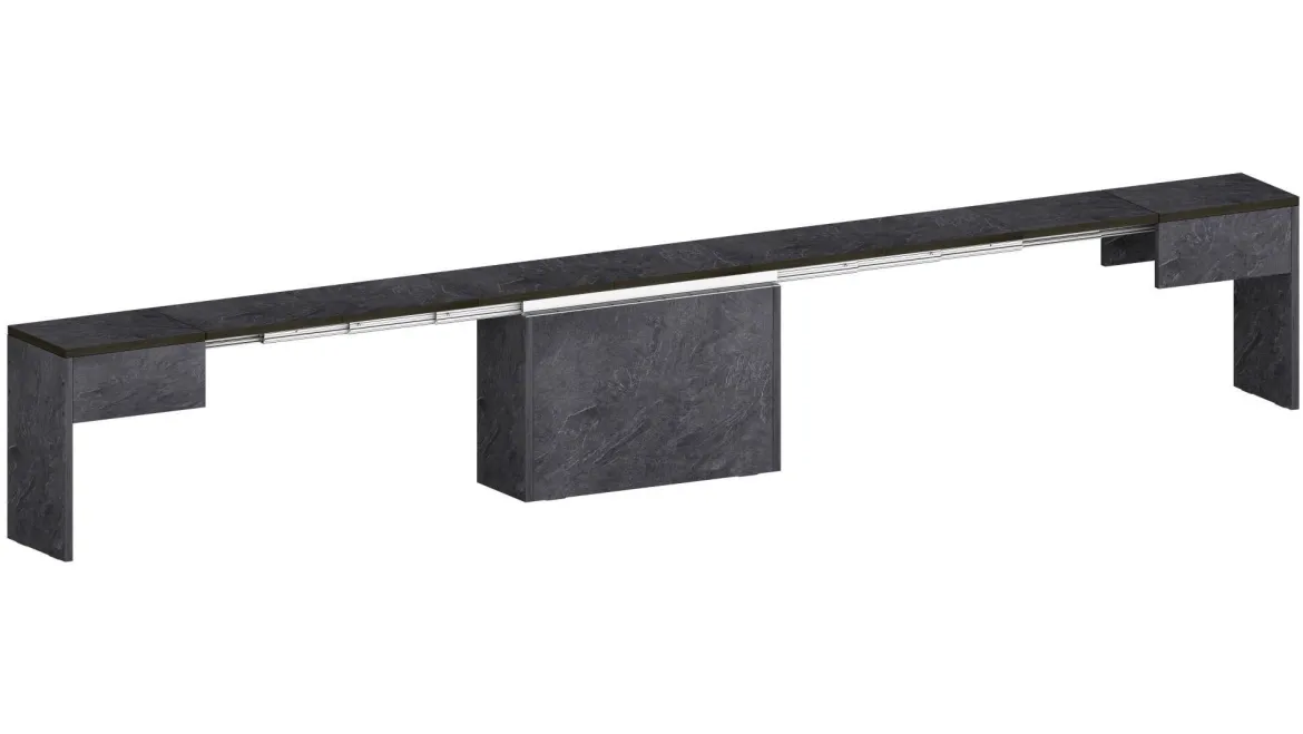 Panca allungabile ardesia 290x25x45h cm - Quedan