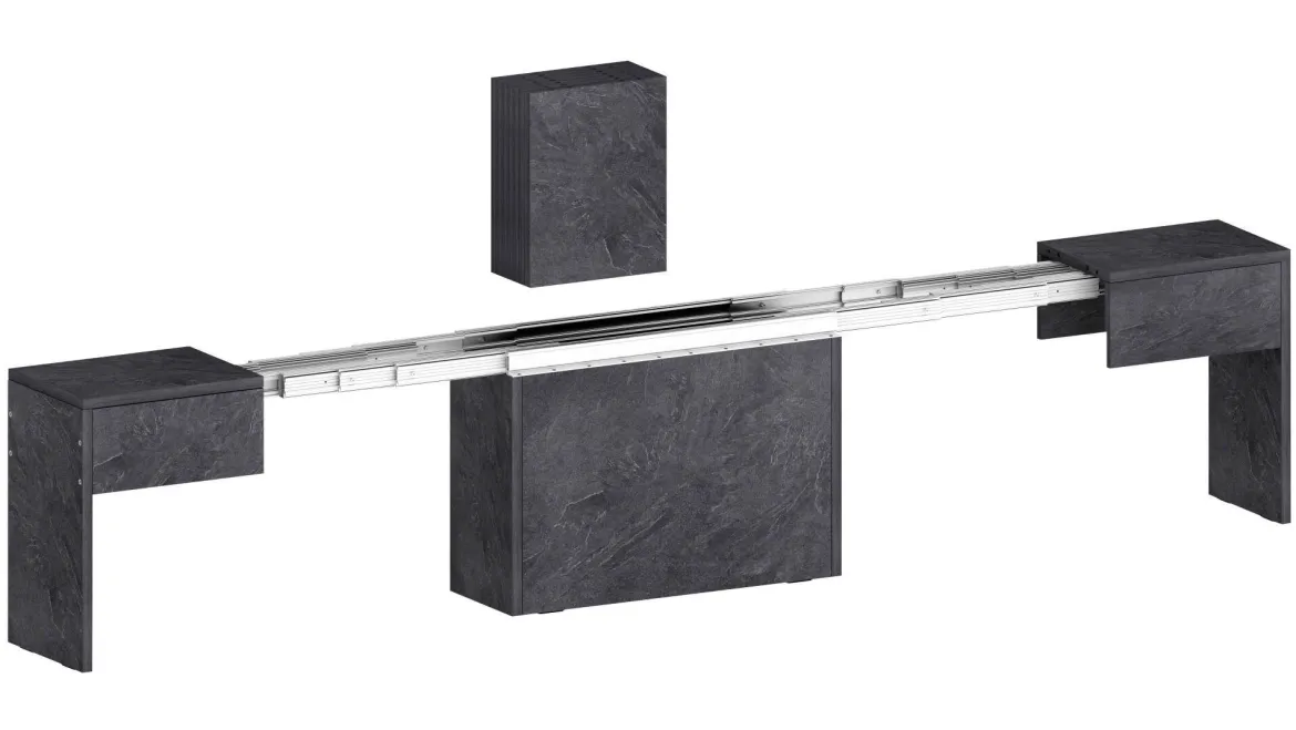 Panca allungabile ardesia 290x25x45h cm - Quedan