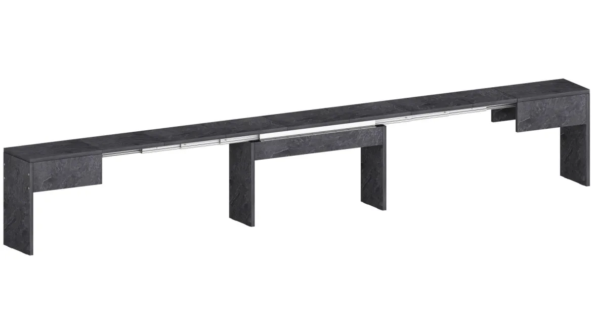 Panca allungabile ardesia 290x25x45h cm - Quedan