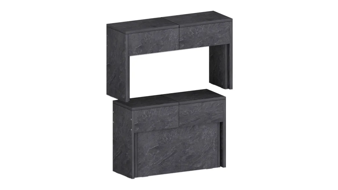 Panca allungabile ardesia 290x25x45h cm - Quedan