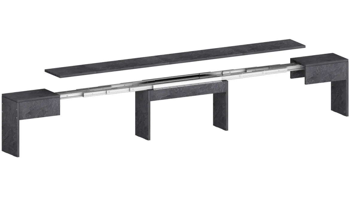 Panca allungabile ardesia 290x25x45h cm - Quedan