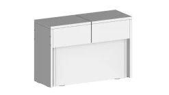 Panca allungabile bianca lucida 290x25x45h cm - Yutu