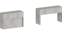 Panca allungabile cemento 290x25x45h cm - Quedan