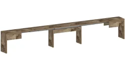 Panca allungabile effetto legno acero 290x25x45h cm - Quedan