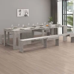 Panca allungabile grigia 290x25x45h cm - Quedan