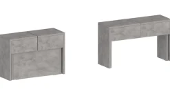 Panca allungabile grigia 290x25x45h cm - Quedan