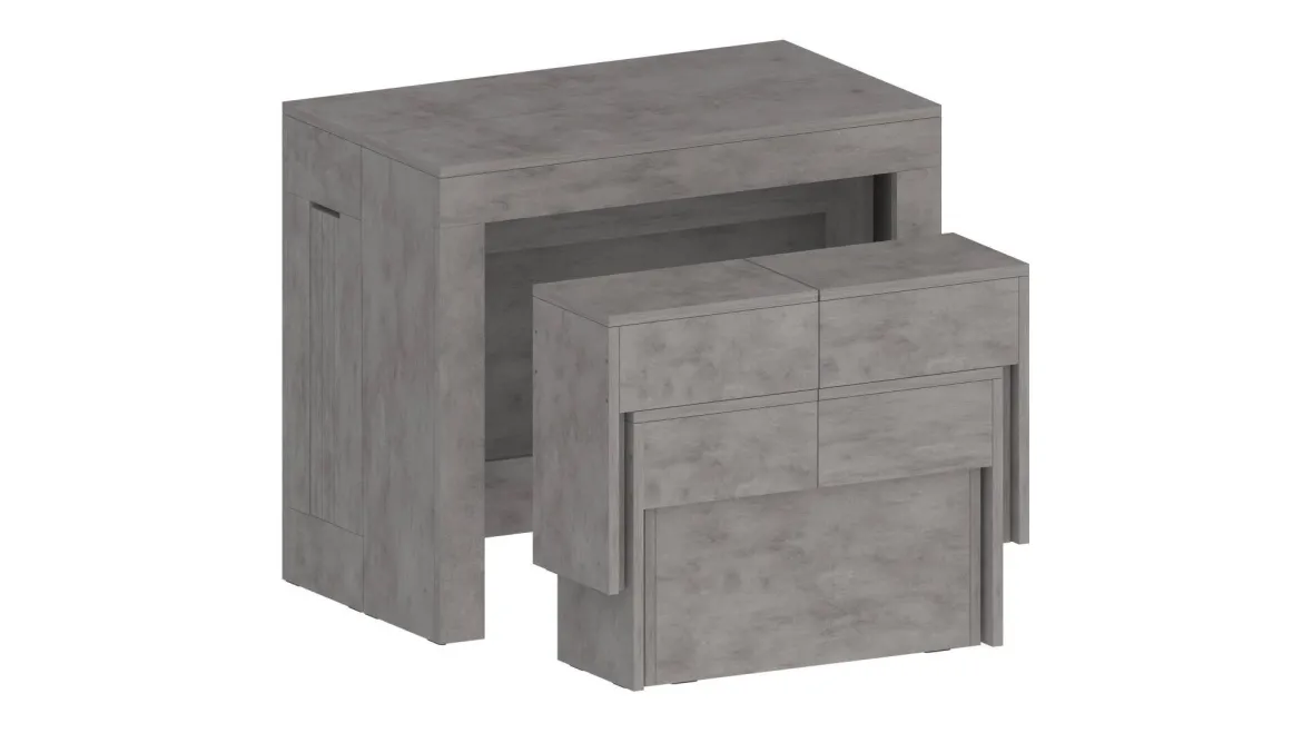 Panca allungabile grigia 290x25x45h cm - Quedan