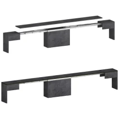 Panca ardesia estensibile 290x25x45h cm - Yutu