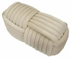 Panca design crema 90x45x45h cm - Calcea