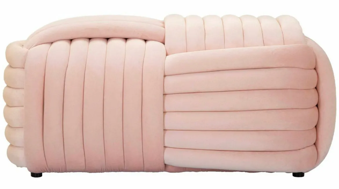 Panca design rosa 90x45x45h cm - Calcea