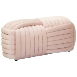 Panca design rosa 90x45x45h cm - Calcea