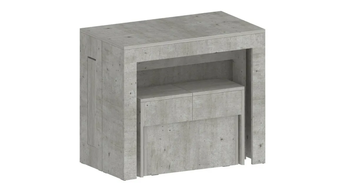Panca estensibile cemento 290x25x45h cm - Yutu