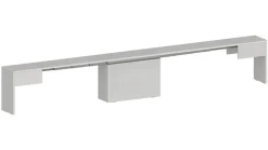 Panca estensibile da pranzo bianca lucida 290x25x45h cm - Quedan
