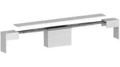 Panca estensibile da pranzo bianca lucida 290x25x45h cm - Quedan